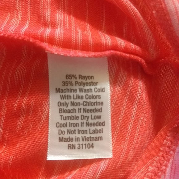 Zelos coral ruched athletic top sz XS NWT *K - Picture 3 of 4